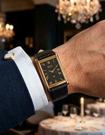 Seiko tank vintage SQ oro e nero