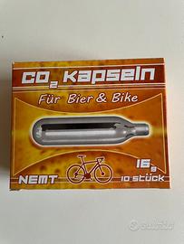 NEMT Capsule di C02 filettate 16gr x bici da corsa