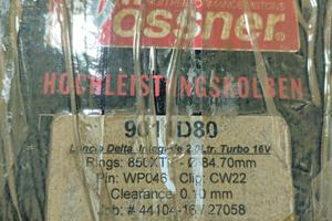 SET PISTONI WOSSNER LANCIA DELTA INTEGRALE