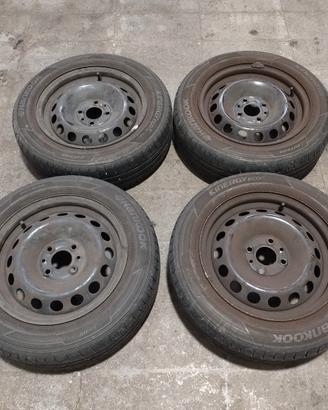 set 4 cerchi cerchioni 165/65R14 14" fiat  panda