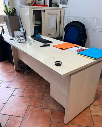 Scrivania ufficio rovere chiaro