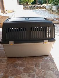 Trasportino per cani/gatti in plastica 67x38x48 cm