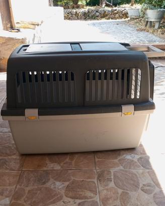 Trasportino per cani/gatti in plastica 67x38x48 cm