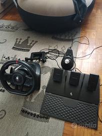 volante Ps4 con pedaliera e con cambio  