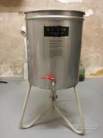 Recipiente in acciaio inox per olio