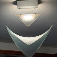 Lampadario sospeso doppia vela