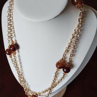 Collana a catena con corniole