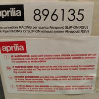 kit tubo connettori racing akrapovic 