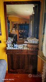 Specchio a parete con cassetti 