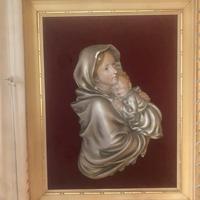 Quadro capo letto +due icone