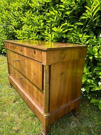 Credenza “Impero”  in piuma di noce Luigi XVI