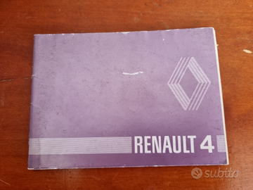 Libretti uso manutenzione Renault 4