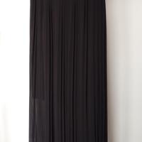 Abito lungo plissettato senza spalline