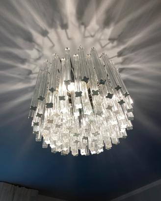 Lampadario Paolo Venini anni 70 vintage