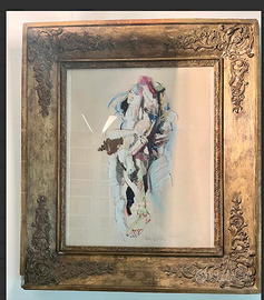 ESCLUSIVOdipintoSTILIZZATOastratto"ABBRACCIO"del60