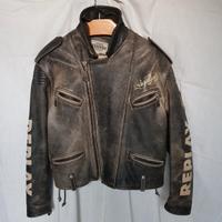 REPLAY Giaccone pelle Motociclista Vintage Tg.L