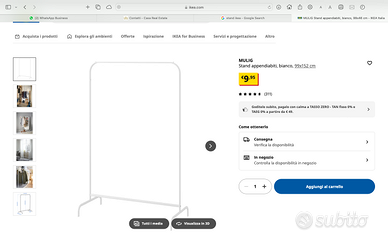 Stand appendi abiti MULIG Ikea