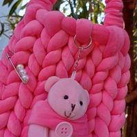 Borsa Marshmallow Rosa Barbie Fatta a Mano – Nuova