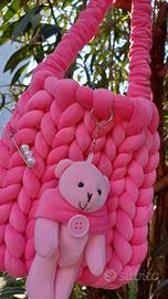 Borsa Marshmallow Rosa Barbie Fatta a Mano – Nuova