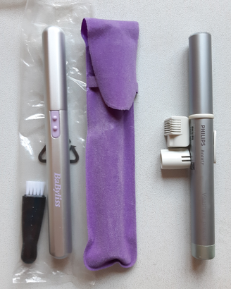 Lotto 2 depilatori sopracciglia Philips/BaByliss