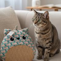 tiragraffi a cuscino per gatti,nuovo con etichetta