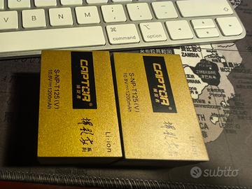 2 Batterie FB "S-NP-T 125" per Fujifilm GFX 100,