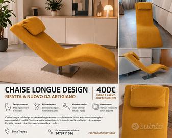 CHAISE LONGUE DESIGN - RIMESSA A NUOVO 