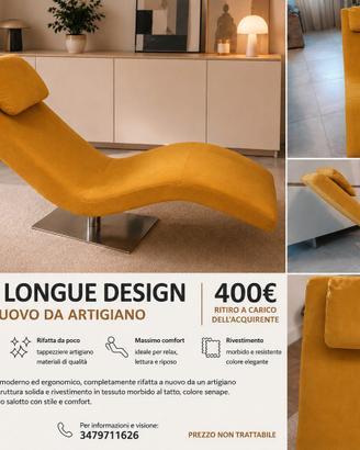 CHAISE LONGUE DESIGN - RIMESSA A NUOVO 