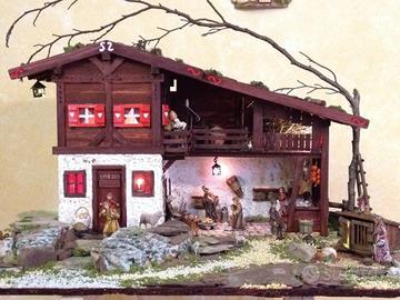Presepe artigianale stile tirolese