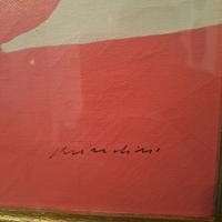 Remo Brindisi serigrafia su tela " il bacio"