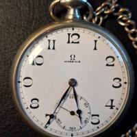 OROLOGIO VINTAGE OMEGA “FERROVIARIO” con catena
