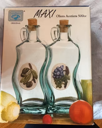 Set Oliera e Acetiera in Vetro 500 cc