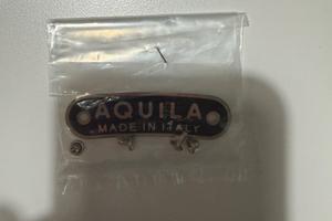 Targhetta aquila made in italy per sella vespa