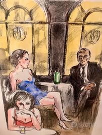 Alberto Sughi- litografie firmate a mano numerate