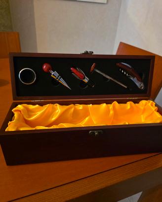 scatola legno porta bottiglia vino