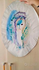 Quadro ovale Ernesto Treccani 