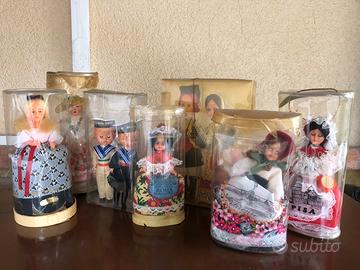 Lotto bamboline souvenir vintage