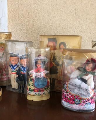 Lotto bamboline souvenir vintage