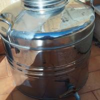 contenitore in acciaio inox 30 litri per olio