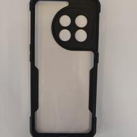 Cover Oneplus 11 nera e trasparente satinato