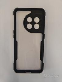 Cover Oneplus 11 nera e trasparente satinato