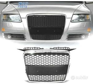 GRIGLIA AUDI A3 8P 8PA 05-08 LOOK RS CROMO NERO