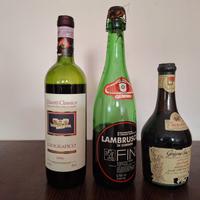 Set 3 bottiglie vino vintage