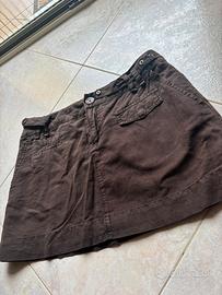 Gonna corta marrone Extyn
