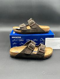 Birkenstock Arizona BS Mocha Leather Marroni 41