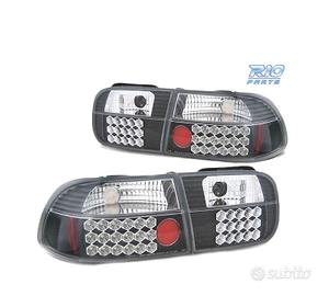 FARI LED PER HONDA CIVIC 91-95 3D NERO LED