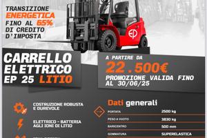 Carrello Elevatore Ind.Batteria al Litio