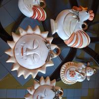 ser di decorazioni da parete in ceramica