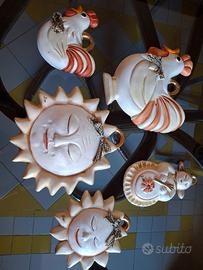 ser di decorazioni da parete in ceramica