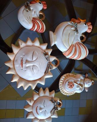 ser di decorazioni da parete in ceramica